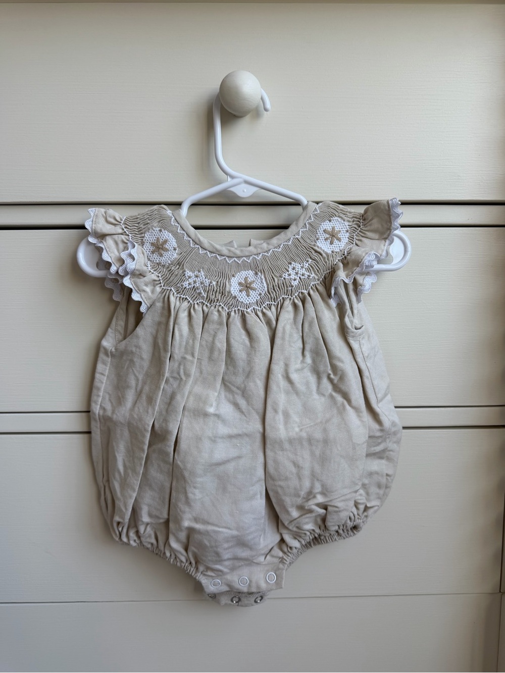 Banana Split Seashell Smocked Bubble